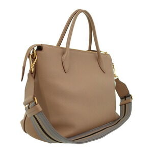 Prada top two bag Daino Vitello leather beige tote handles Tan